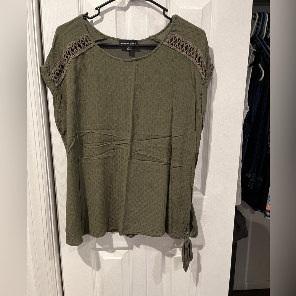 Olive Green Top